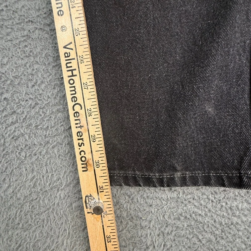 Levis 505 Jeans Mens 30x32 Black Regular Fit Straight Leg Cotton Denim Y2K